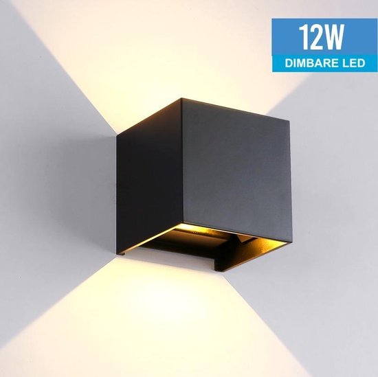 BIZZ Light ® LED-wandlamp - Dimbaar - voor binnen en buiten - waterdicht -  warm wit | bol.com