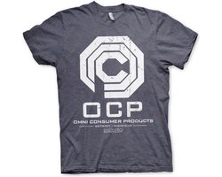 Robocop Heren Tshirt -L- Omni Consumer Products Blauw