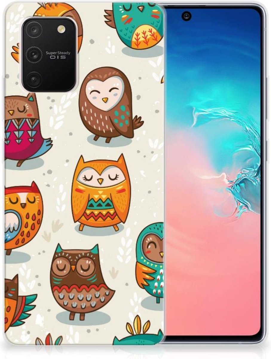 Samsung Galaxy S10 Lite TPU Hoesje Vrolijke Uilen