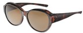 Fitofar Overzetzonnebril Dames Vz-0051b Bruin/zwart