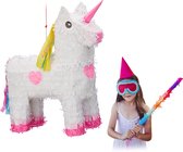 Relaxdays pinata eenhoorn - ophangen - voor kinderen - zelf vullen - verjaardag - unicorn
