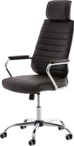 Premium Bureaustoel Berardo XL - 100% polyurethaan - Zwart - Op wielen - Ergonomische bureaustoel - Voor volwassenen - In hoogte verstelbaar