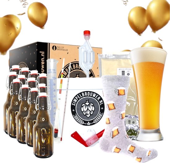 SIMPELBREWEN® - Coffret Cadeau Luxe Weizen Beer - Forfait Brassage Bière -  Brassez