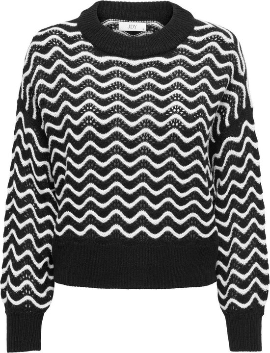 Jacqueline de Yong Trui Jdyrita L s Short Structure Pull Kn 15284280 Black Dames Maat XS bol