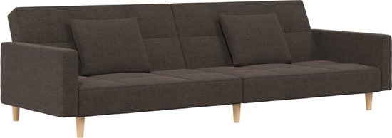vidaXL-Slaapbank-2-zits-met-2-kussens-stof-bruin