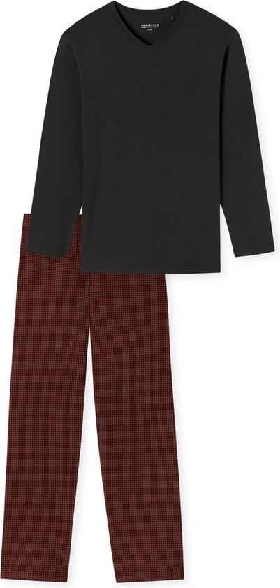 Schiesser Pyjama lange - Comfort Essentials Heren Pyjamaset - Maat M