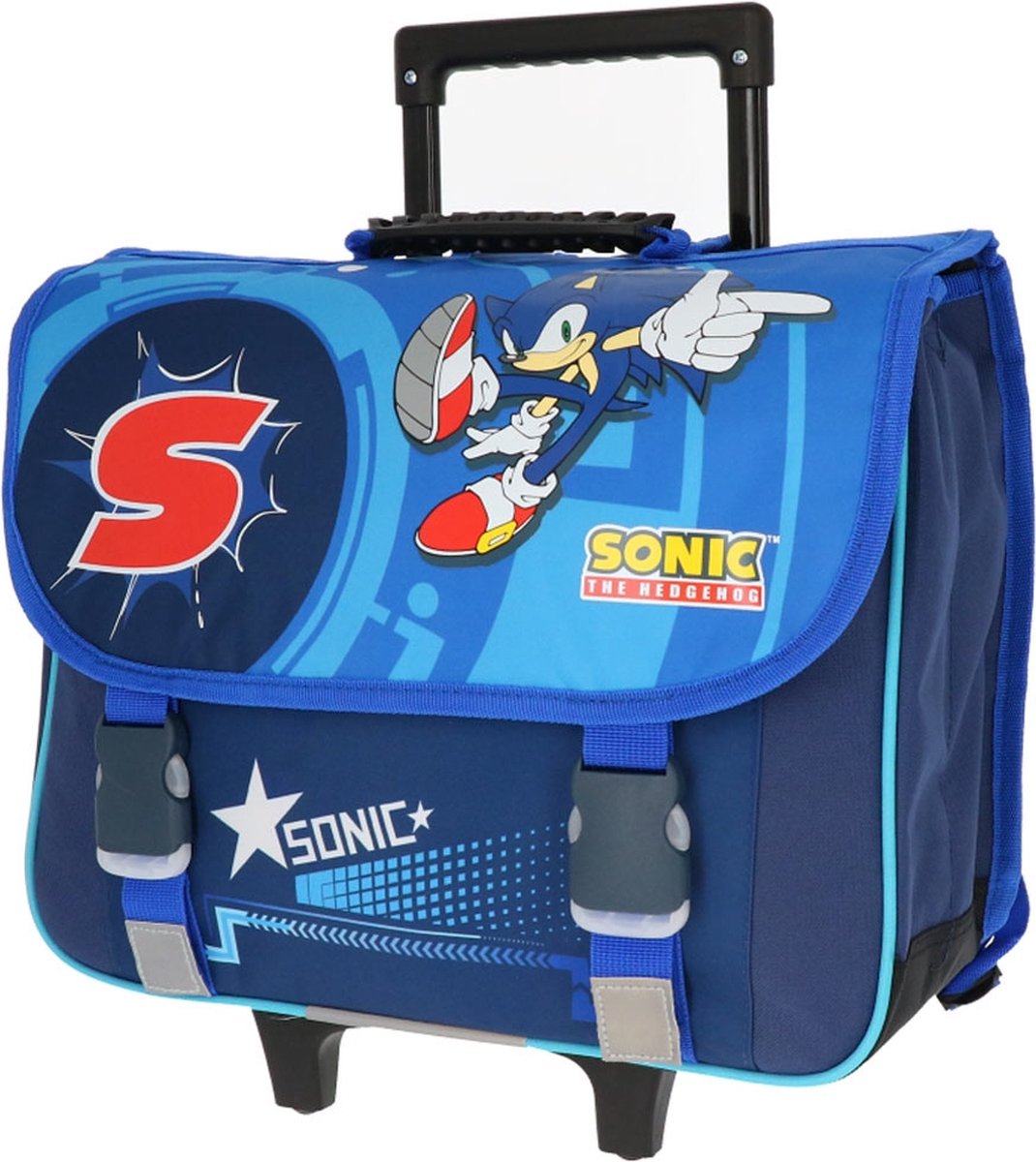 Sonic the Hedgehog Trolley boekentas 2 compartimenten 41x40x16 | bol