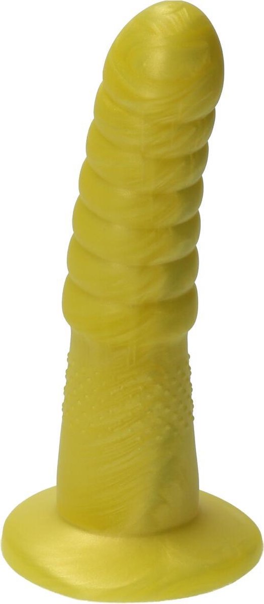 Goedkoopste Ylva & Dite - Aria - Siliconen Anale / Vaginale dildo - Made in Holland - Flash Gold