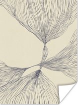 Poster Vormen - Lijnen - Abstract - Figuur - 120x160 cm XXL