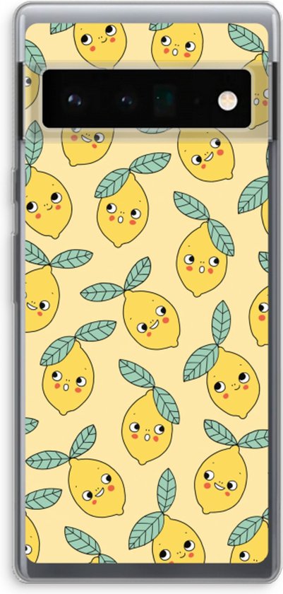 Case Company® - Coque Google Pixel 6 Pro - Citrons - Coque souple pour téléphone - Protection sur tous les côtés et bord d'écran