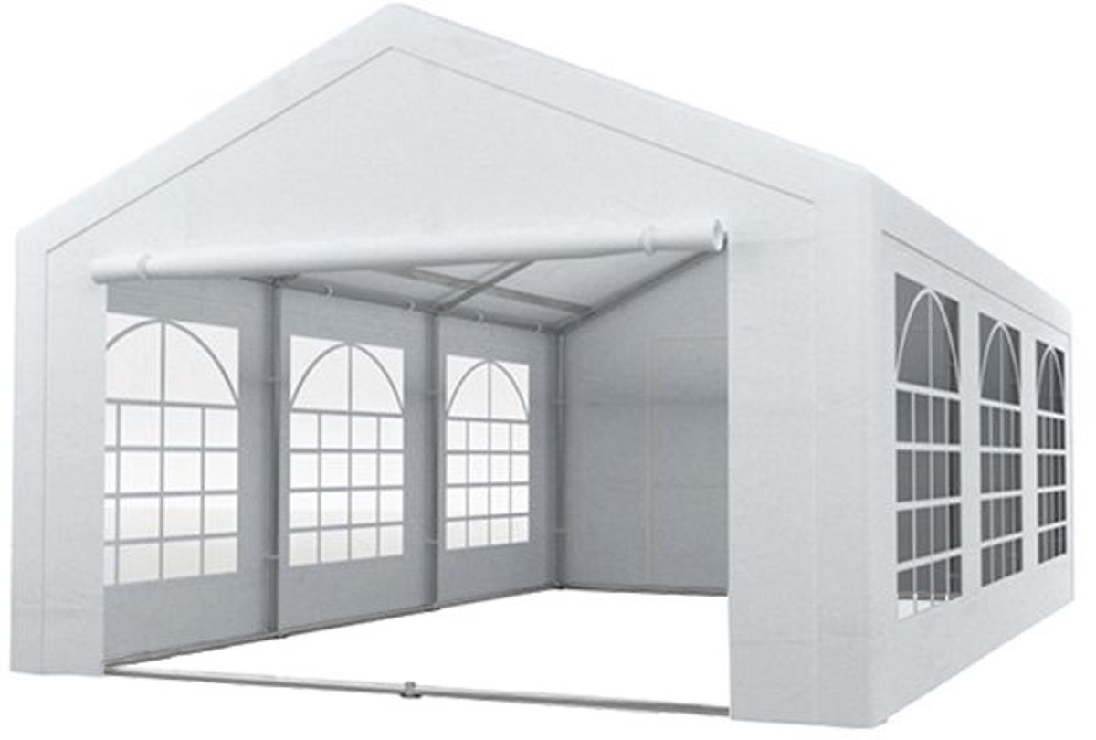 Partytent 4x6m Pvc Met Grondframe Brandvertragend