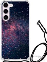 Smartphone hoesje Geschikt voor Samsung Galaxy S23 Mobiel Case met transparante rand Stars