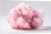 PVC Schuimplaat - Wolk van Zoete Roze Suikerspin - 120x80 cm Foto op PVC Schuimplaat (Met Ophangsysteem)