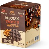 XXL Nutrition - Gaufre Protéinée Belge - Gaufre Protéinée Belge - Snack Protéiné - Chocolat - 6 Pièces