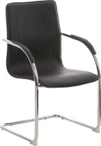 CLP Melina V2 Bezoekersstoel - Kunstleer zwart