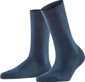 FALKE Family duurzaam katoen sokken dames blauw - Maat 39-42