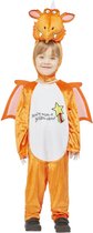 Smiffy's - Costume de Dragon - Costume Enfant Dragon Dries The Princess Catcher - Marron - Taille 116 - Halloween - Déguisements