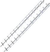 Flex fence draaibare lamellen - 165 cm - RVS - 2 stuks