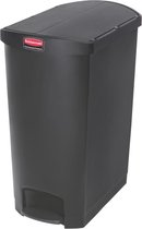 Rubbermaid Slim Jim End Step Pedaalemmer 90ltr Zwart GL043 - Horeca