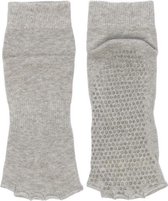 Bonnie Doon - Dames - Yoga Toe Sock - Light Grey Heath. - maat 36-41