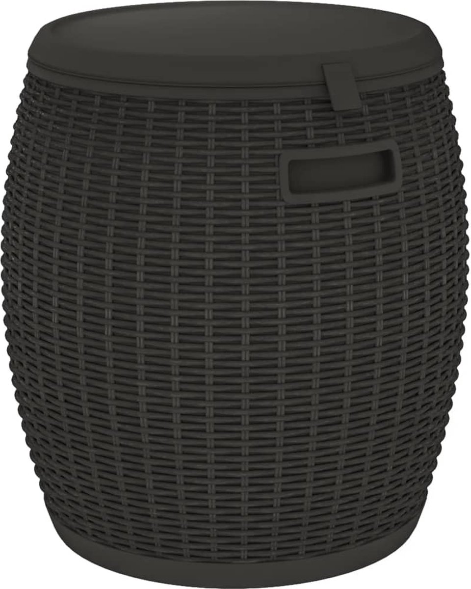 vidaXL - Tuinbox - 4-in-1 - polypropeen - zwart