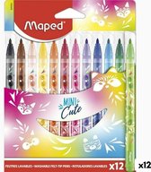 Set Viltstiften Maped Mini Cute Multicolour 12 Onderdelen (12 Stuks)