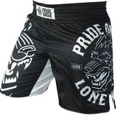 PRIDE or Die LONE WOLF Fightshort Zwart XS - Jeans Maat 28