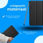 Mobigear - Tablethoes geschikt voor Samsung Galaxy Tab S7 Plus Hoes | Mobigear Tri-Fold Bookcase - Rood