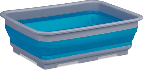 Relaxdays bac à vaisselle pliable - 7 litres - évier de camping - bain de  pieds 