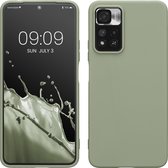 kwmobile telefoonhoesje geschikt voor Xiaomi Redmi Note 11 Pro+ 5G / Note 11 Pro Plus 5G - Hoesje voor smartphone - Back cover in grijsgroen