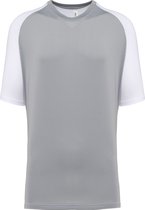 Tweekleurig padel T-shirt heren met korte mouwen 'Proact' White/Fine Grey - 3XL