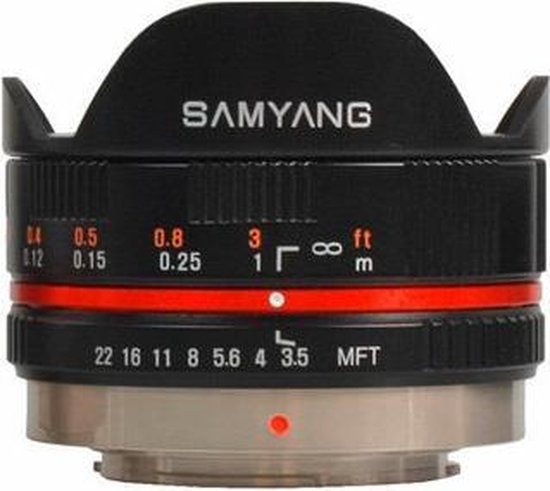 Samyang 7.5mm F3.5 UMC Fisheye - Prime lens - geschikt voor Micro 4/3 -  zwart | bol.com