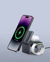 Anker - Cube 3-en-1 avec chargeur MagSafe - solution de chargement sans fil pour votre iPhone, Apple Watch et AirPods - Always prêt à voyager - Conçu pour MagSafe