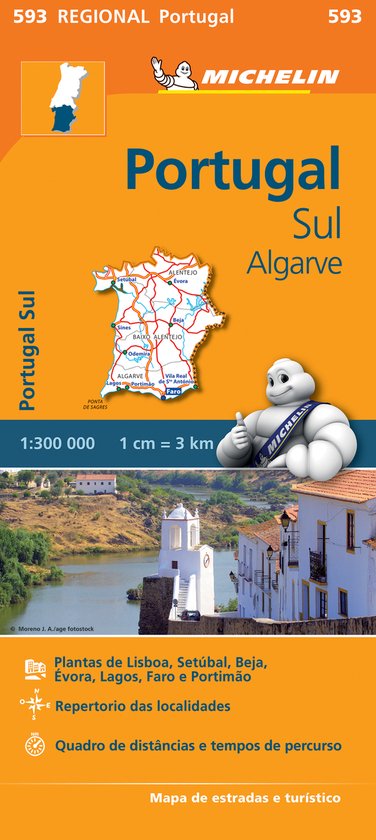 Portugal Sul Algarve REGIONAL Map 593 - cover