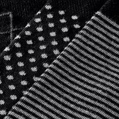 Chaussettes pour hommes en coton biologique - chaussettes à la mode durables assorties noires 43/46