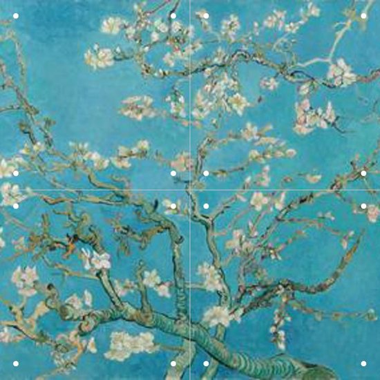 IXXI Amandelbloesem - Vincent van Gogh - Wanddecoratie - 40 x 40 cm