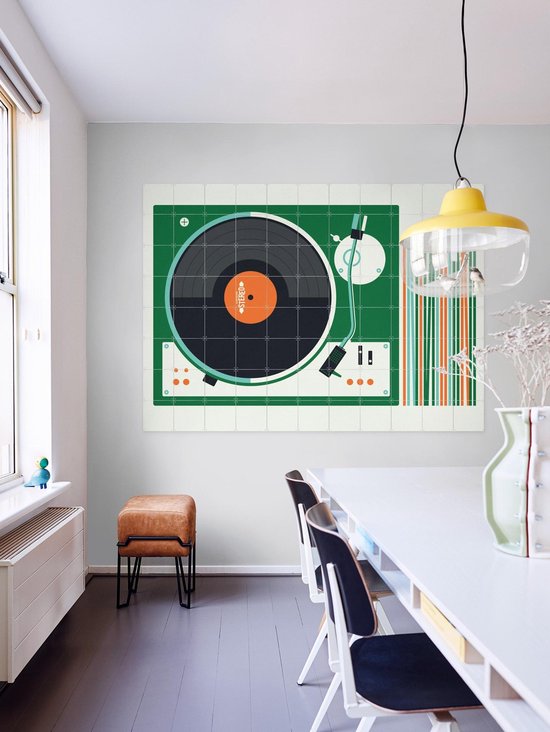 IXXI Record Player - Décoration murale - Vintage - 140 x 100 cm