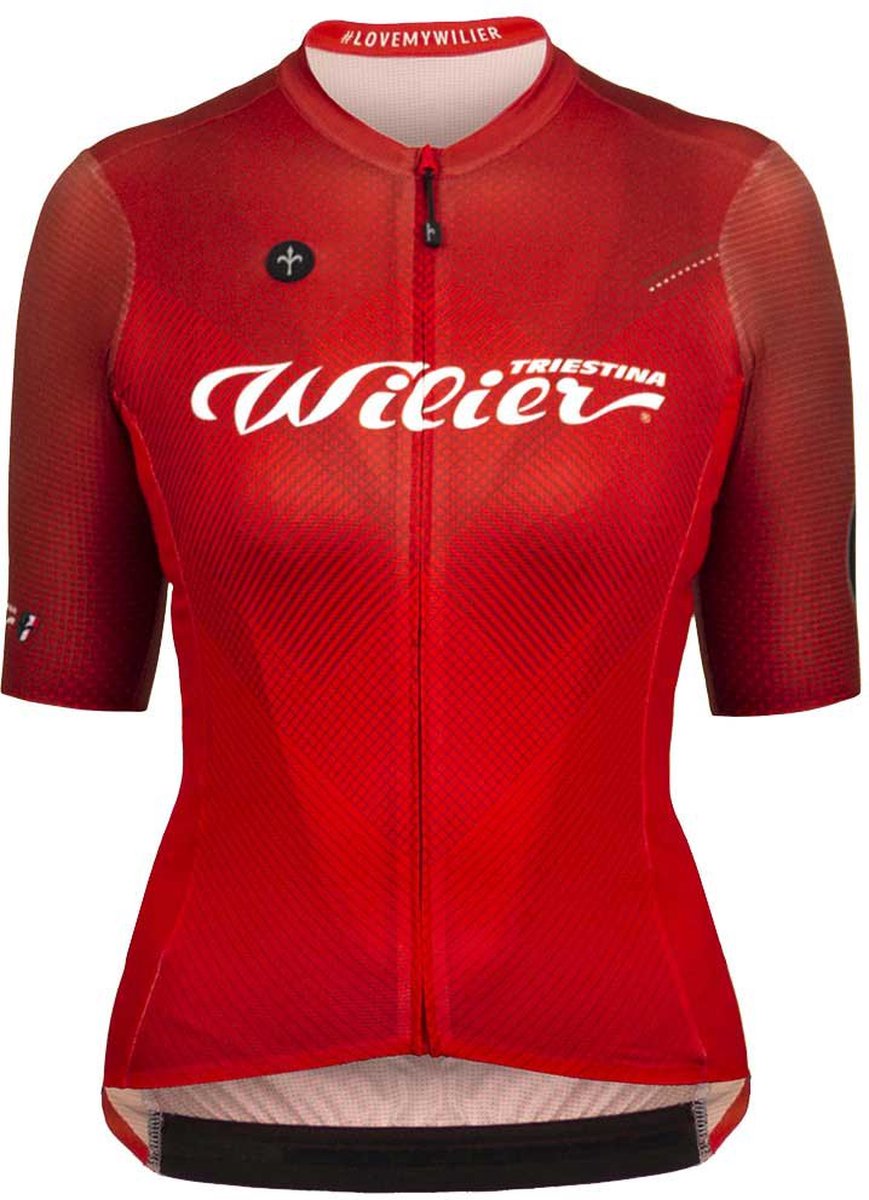 Wilier Team 2022 Korte Mouw Wielertrui Rood S Vrouw