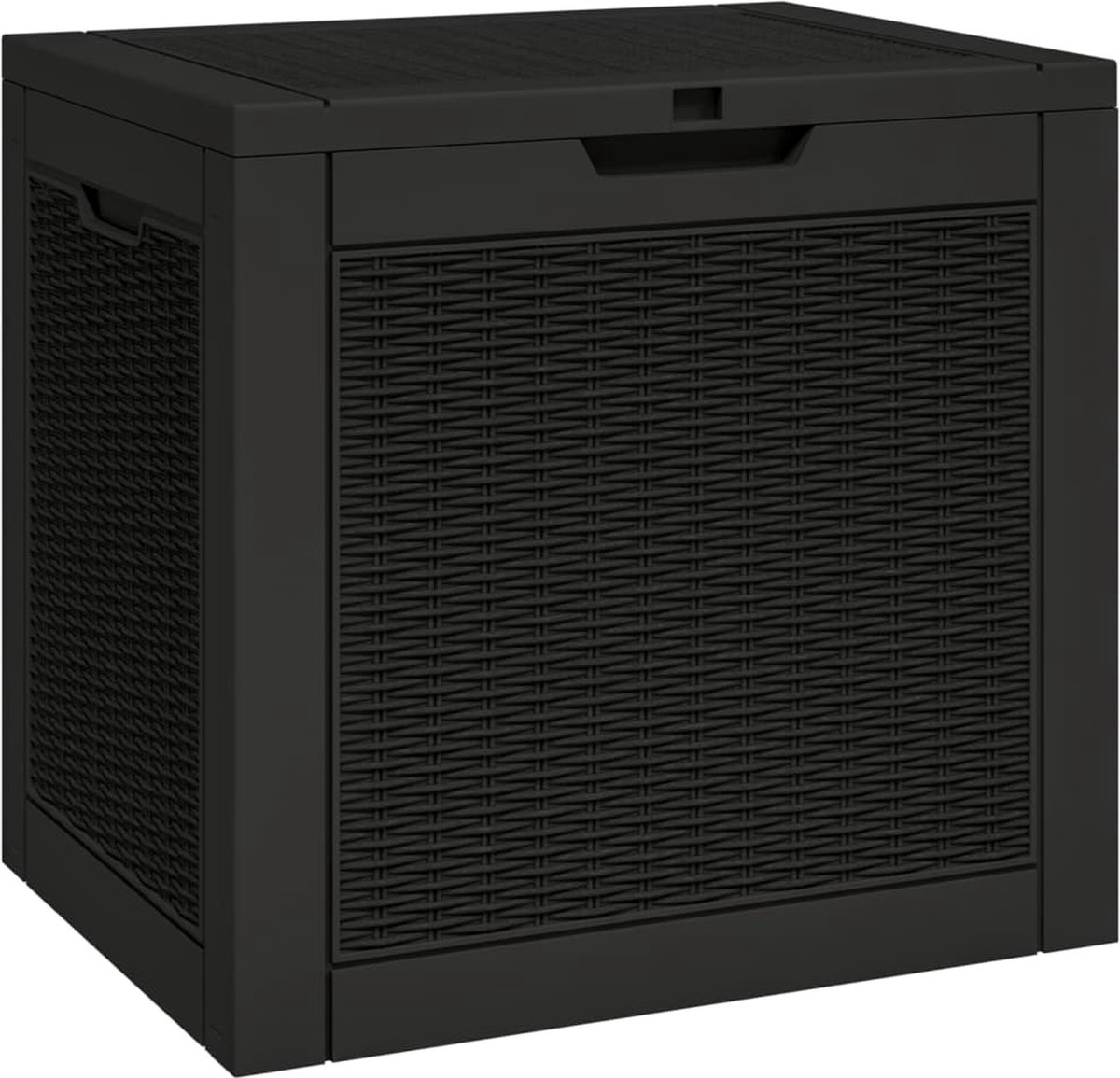 vidaXL - Tuinbox - 55,5x43x53 - cm - polypropeen - zwart