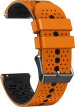 Bracelet en Siliconen - Convient pour Huawei Watch GT/GT2 46mm/GT 2E/GT 3 46mm/GT 3 Active 46mm/GT Runner/Watch 3/Watch 3 Pro - Orange-Noir