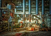 Fotobehang - Vlies Behang - Oude Industriële Fabriek - Gebouw - 368 x 254 cm
