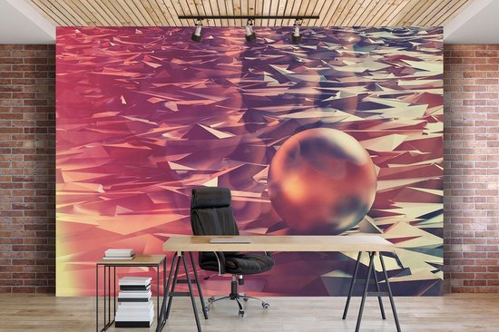 Papier peint photo - Papier Peint Intissé - Boule 3D - Géométrie - Art - 416 x 290 cm
