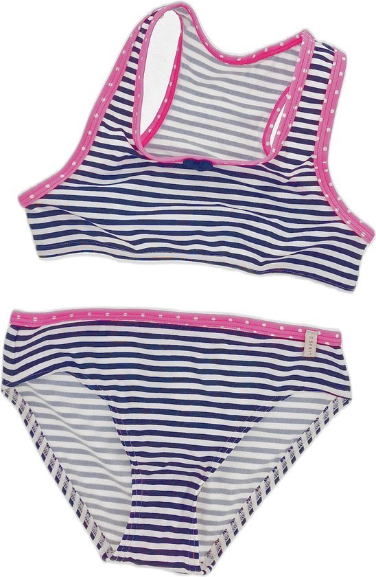 Bikini Kinder Triangle Esprit Blauw-rose-blanc Taille.140