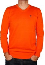 Heren Pullover V-neck Marden Orange