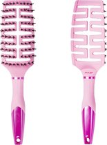 Max Pro Cherry Blossom Detangler Brush - Professionele Anti Klit Haarborstel voor Alle Haartypen - Zorgt voor Glanzend Resultaat