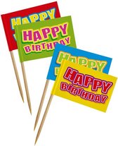 Folat - Happy Birthday Feest Prikkers - 24 stuks