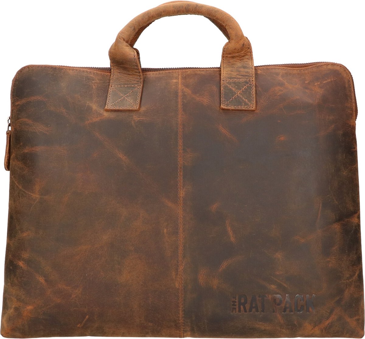 Rat Pack by Orange Fire Leren Handtas/Sleeve 15.6 inch Rat Pack OF 555/15 Bruin