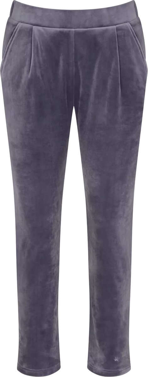 Triumph Cozy Comfort Velour Trousers Dames Loungewearbroek - Paars - Maat 44