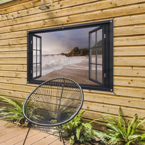 Affiche jardin See-through - Mer - Plage - 120x80 cm