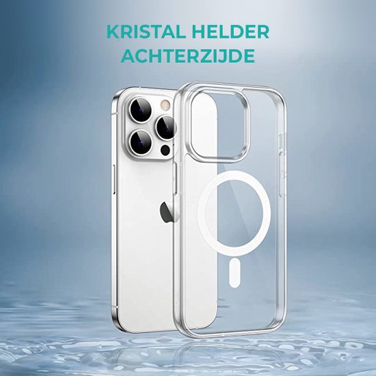 ShieldCase adapté pour iPhone 14 Pro Max coque transparente Aimant compatible + Protecteur d'écran ShieldCase - Verre de protection Protection iPhone - Coque de protection iPhone + Protecteur d'écran